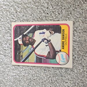 Expos Andre Dawson Outfield 1981 Baseball Card